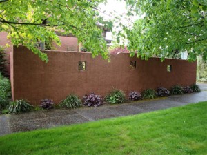 Stucco Garden Wall